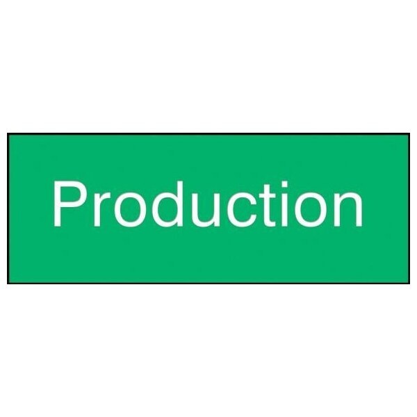 Accuform 8 in W x 3 in H, Engraved Plastic PSG862GN - main